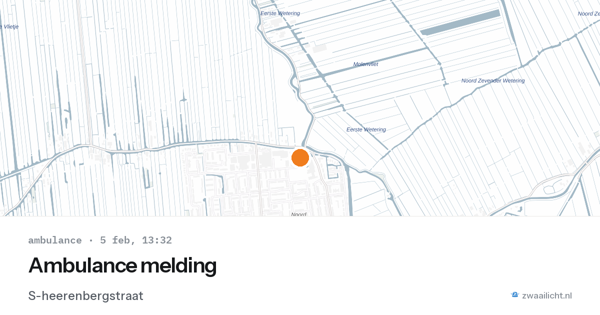 Ambulance melding — 5 feb 2026