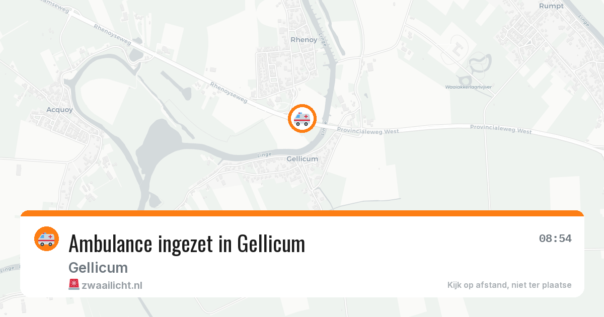 Ambulance ingezet in Gellicum — 31 jan 2026