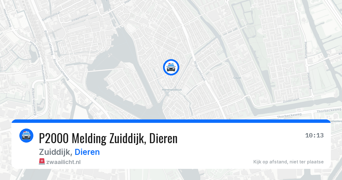 P2000 Melding Zuiddijk, Dieren — 13 jul 2026
