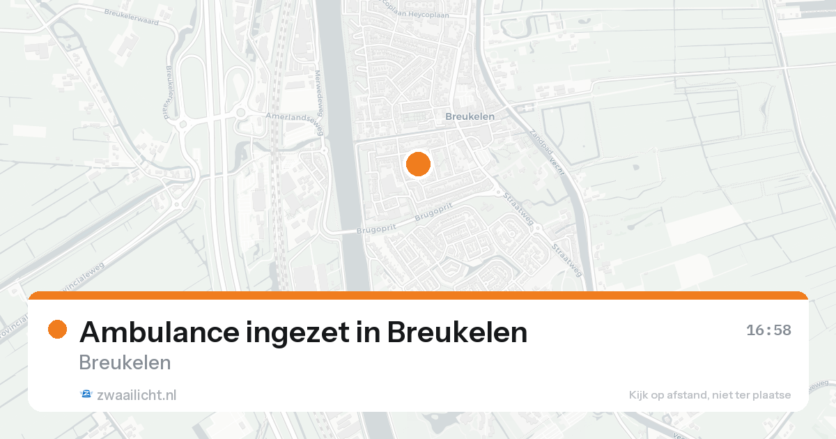 Ambulance ingezet in Breukelen — 15 aug 2026
