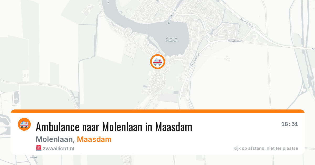 Ambulance naar Molenlaan in Maasdam — 29 jan 2026
