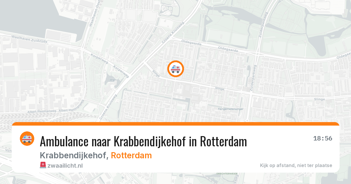 Ambulance naar Krabbendijkehof in Rotterdam — 20 mrt 2026
