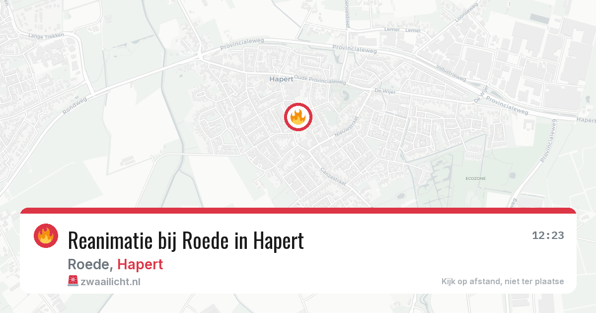 Reanimatie bij Roede in Hapert — 27 jan 2026