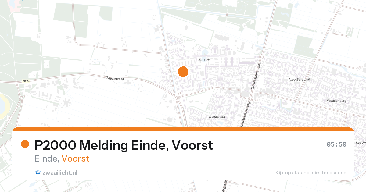 P2000 Melding Einde, Voorst — 7 feb 2026