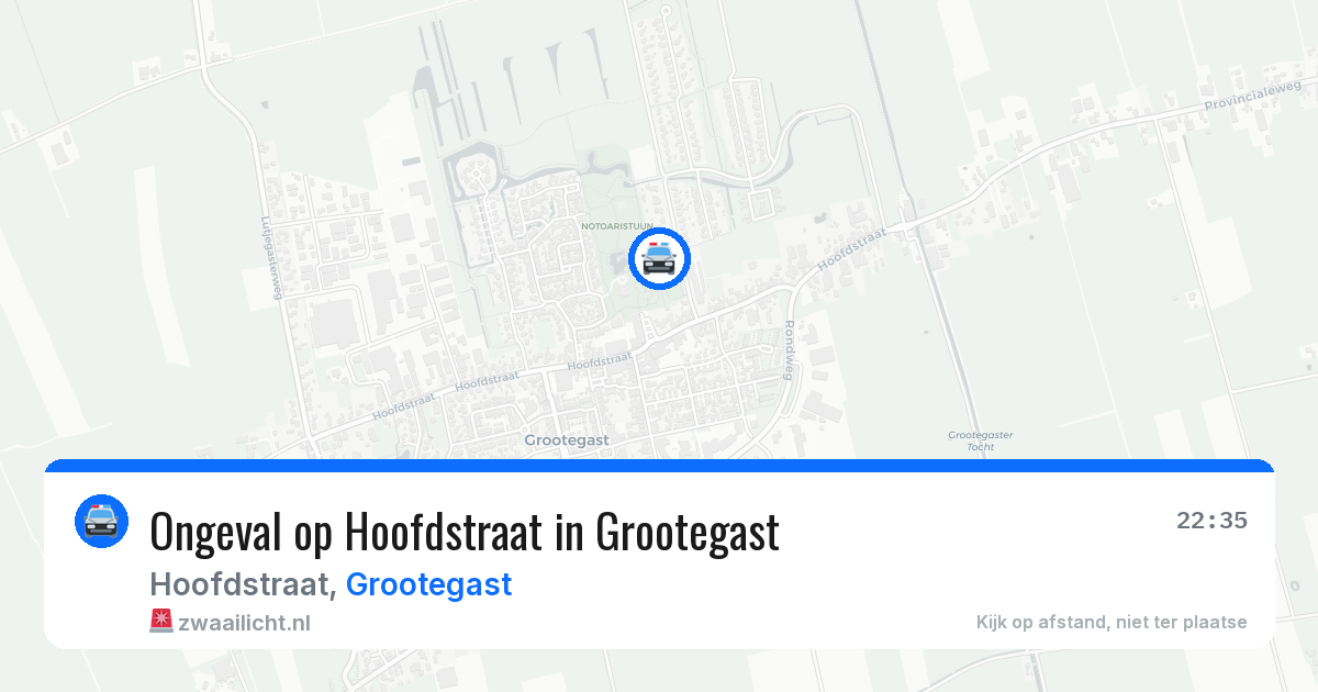 Ongeval op Hoofdstraat in Grootegast — 27 jun 2026