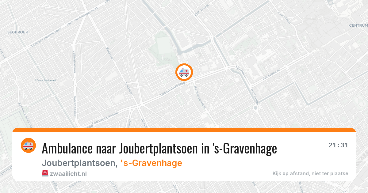Ambulance naar Joubertplantsoen in 's-Gravenhage — 10 jul 2026