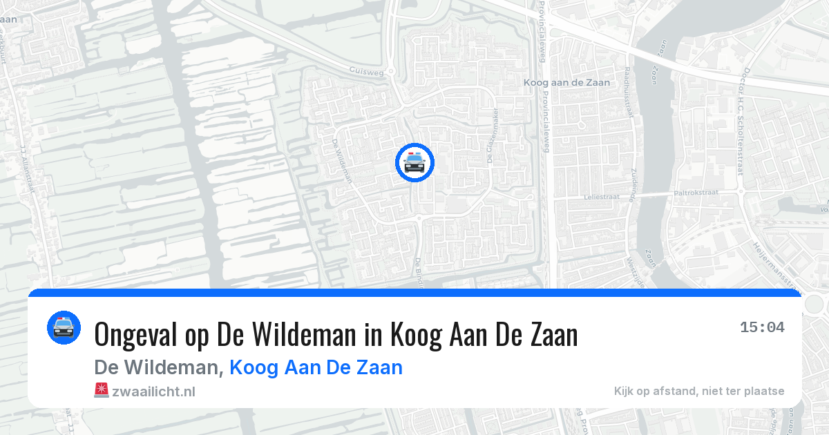 Ongeval op De Wildeman in Koog Aan De Zaan — 15 jun 2026