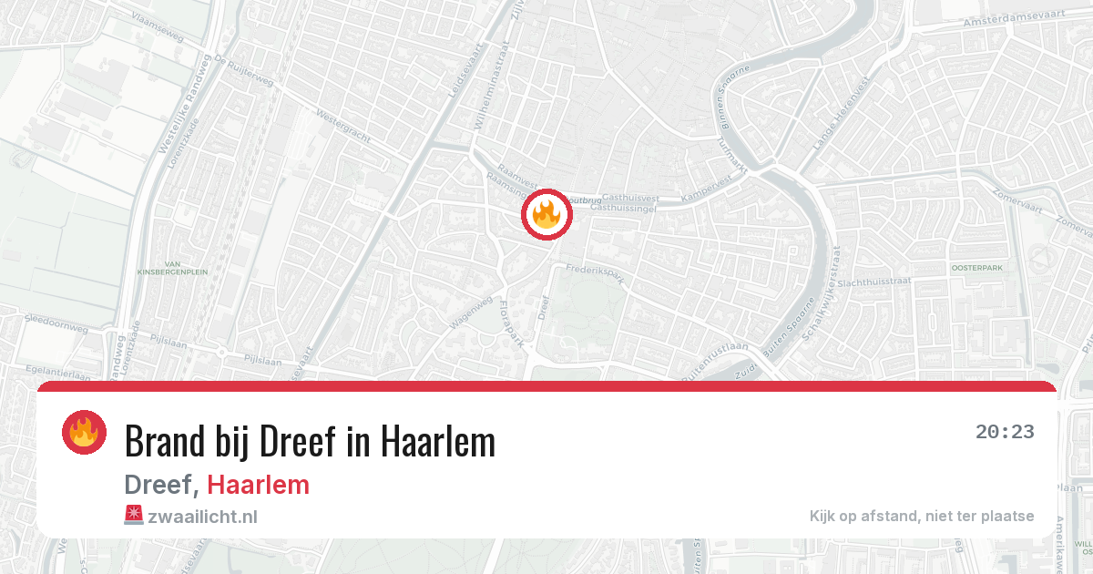 Brand bij Dreef in Haarlem — 25 jun 2026
