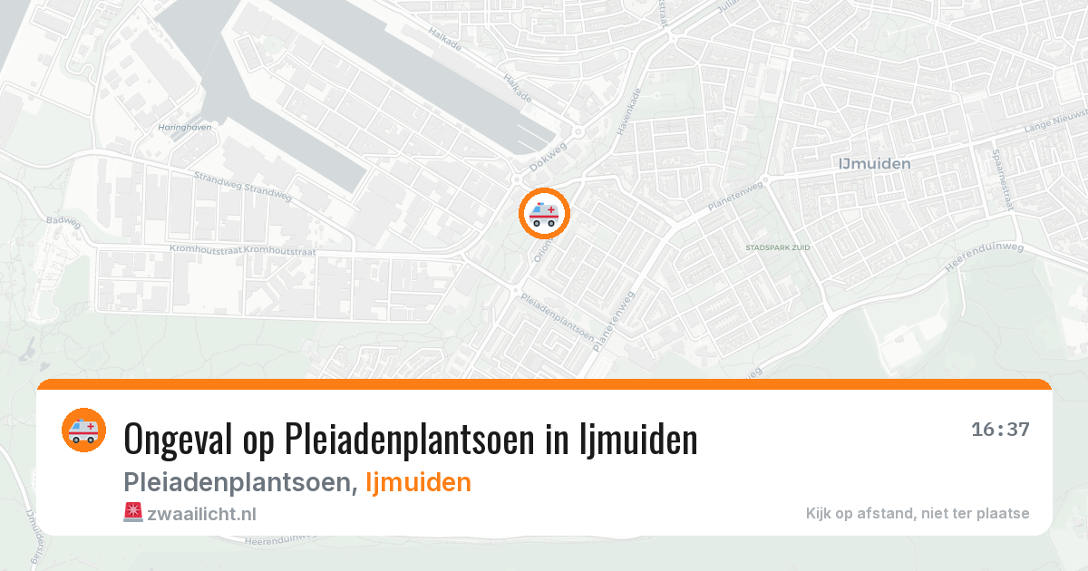 Ongeval op Pleiadenplantsoen in Ijmuiden — 17 mrt 2026