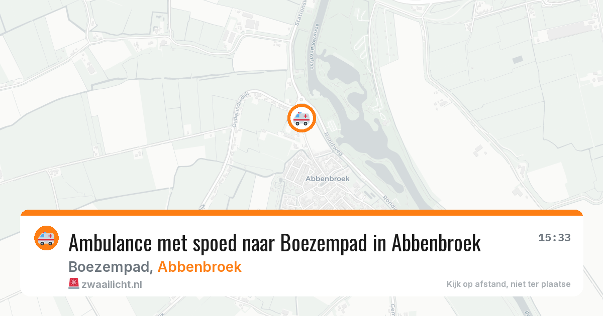 Ambulance met spoed naar Boezempad in Abbenbroek — 29 apr 2026