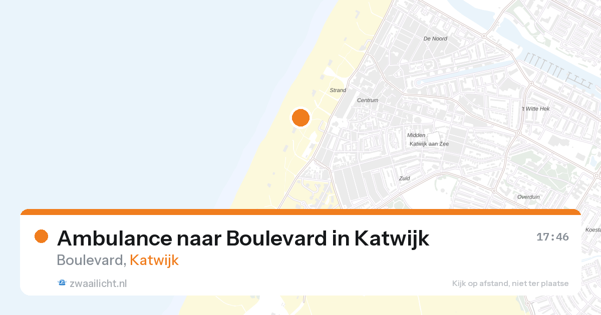 Ambulance naar Boulevard in Katwijk — 4 mrt 2026