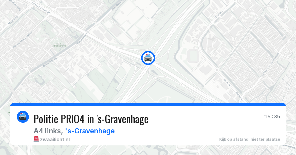Politie PRIO4 in 's-Gravenhage — 12 aug 2026 | 🚨 Zwaailicht.nl