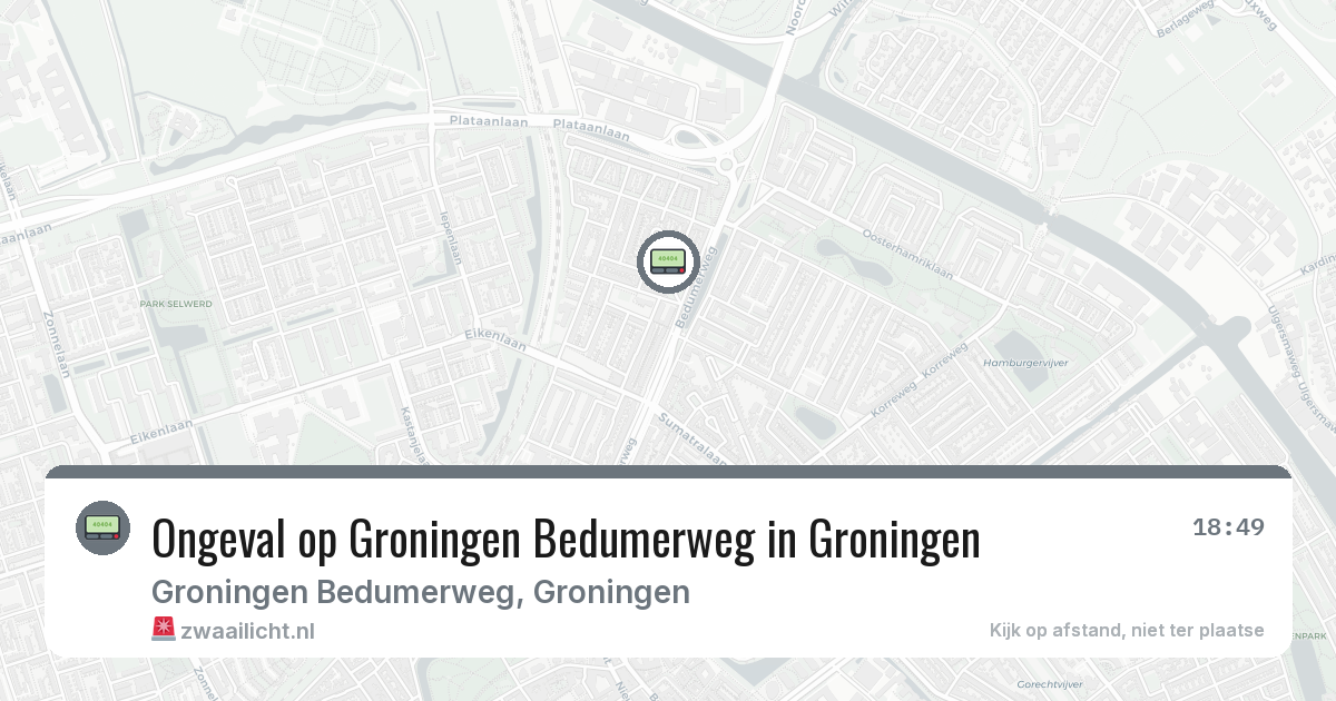 Ongeval op Groningen Bedumerweg in Groningen — 9 feb 2026