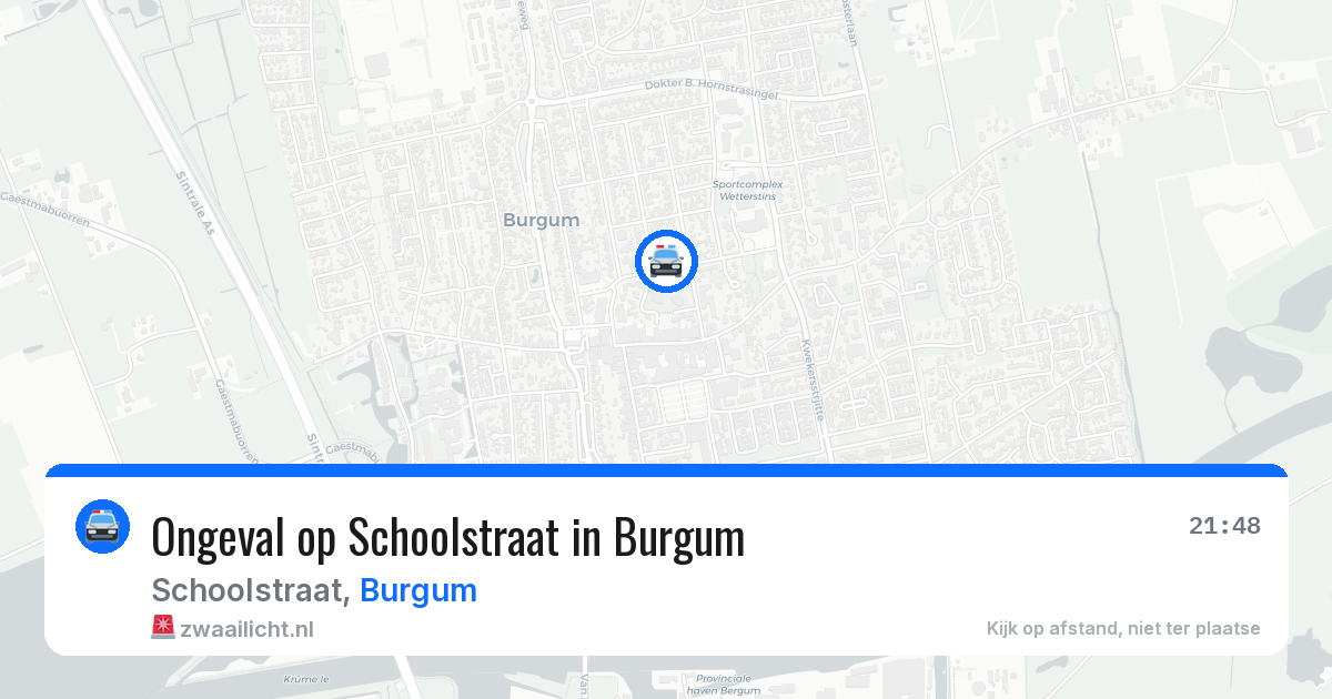 Ongeval op Schoolstraat in Burgum — 18 jun 2026