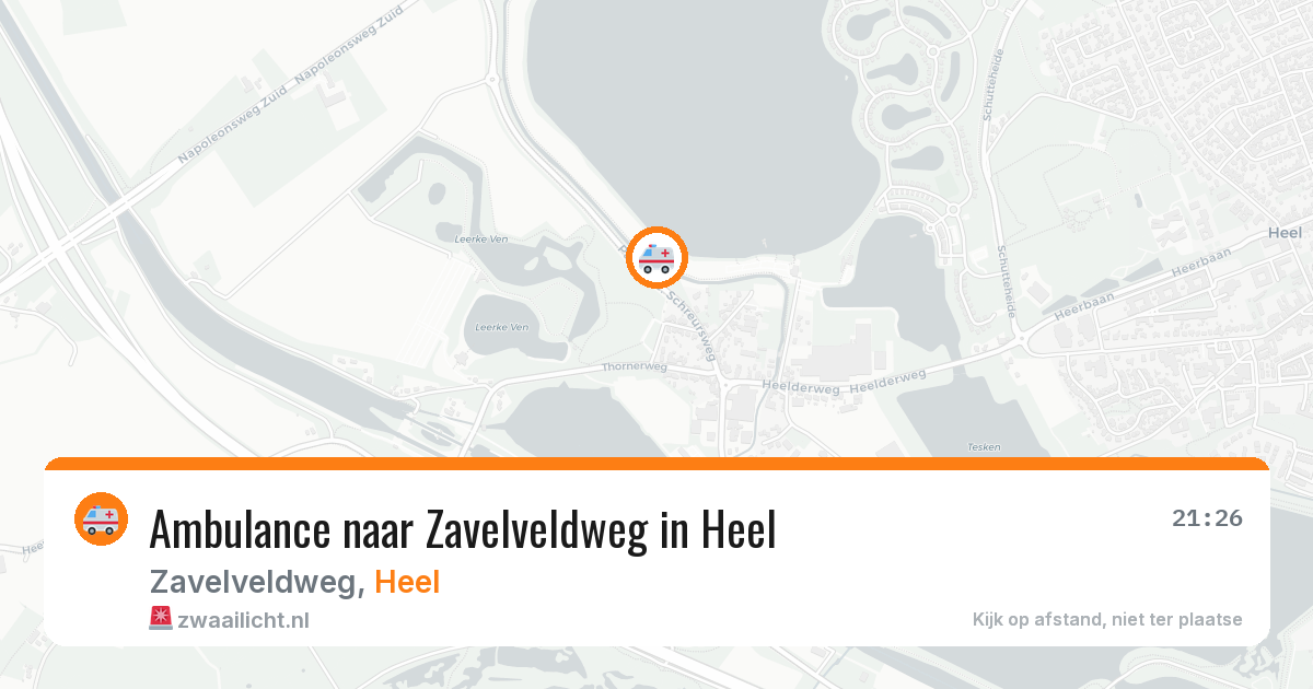 Ambulance naar Zavelveldweg in Heel — 22 mei 2026