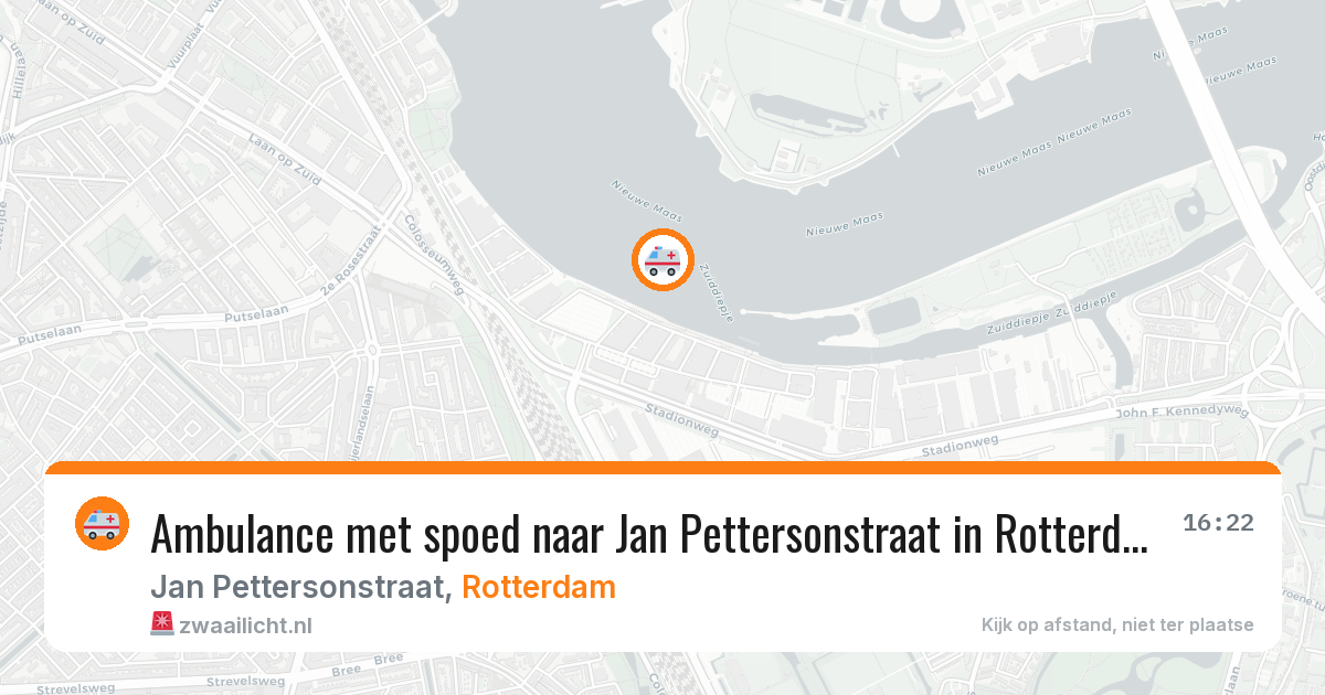 Ambulance met spoed naar Jan Pettersonstraat in Rotterdam — 13 jun 2026