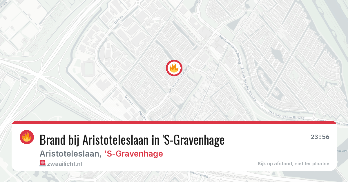 Brand bij Aristoteleslaan in 'S-Gravenhage — 28 jun 2026