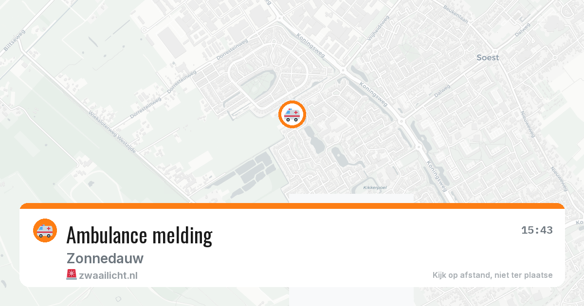Ambulance melding — 30 mei 2026