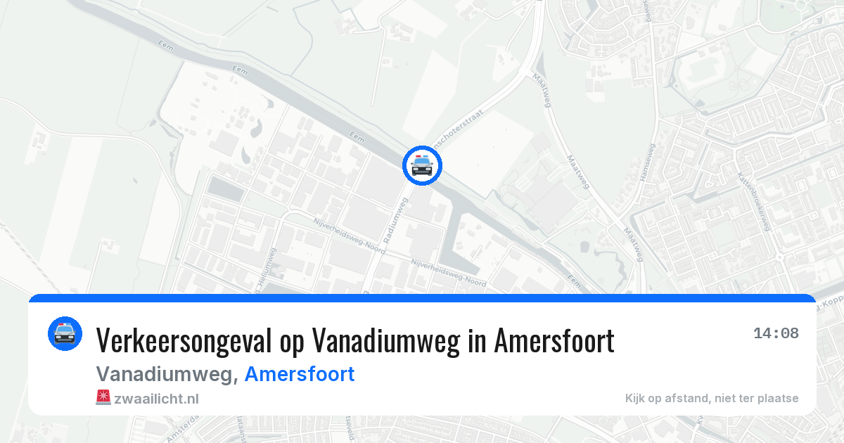 Verkeersongeval op Vanadiumweg in Amersfoort — 1 jun 2026