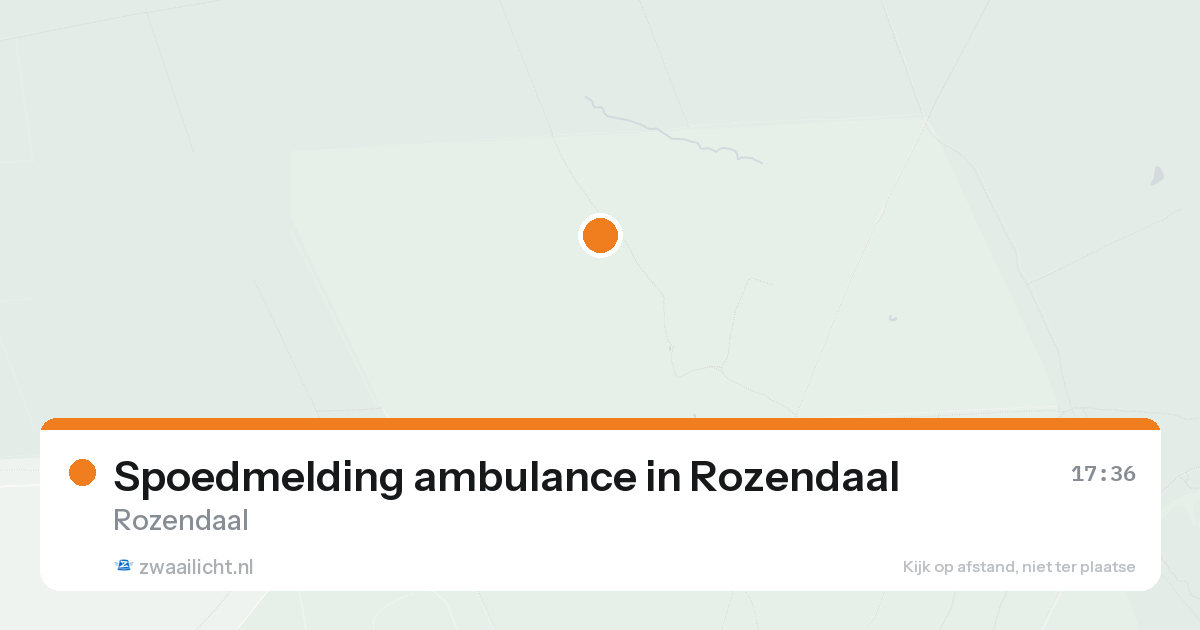 Spoedmelding ambulance in Rozendaal — 21 aug 2026
