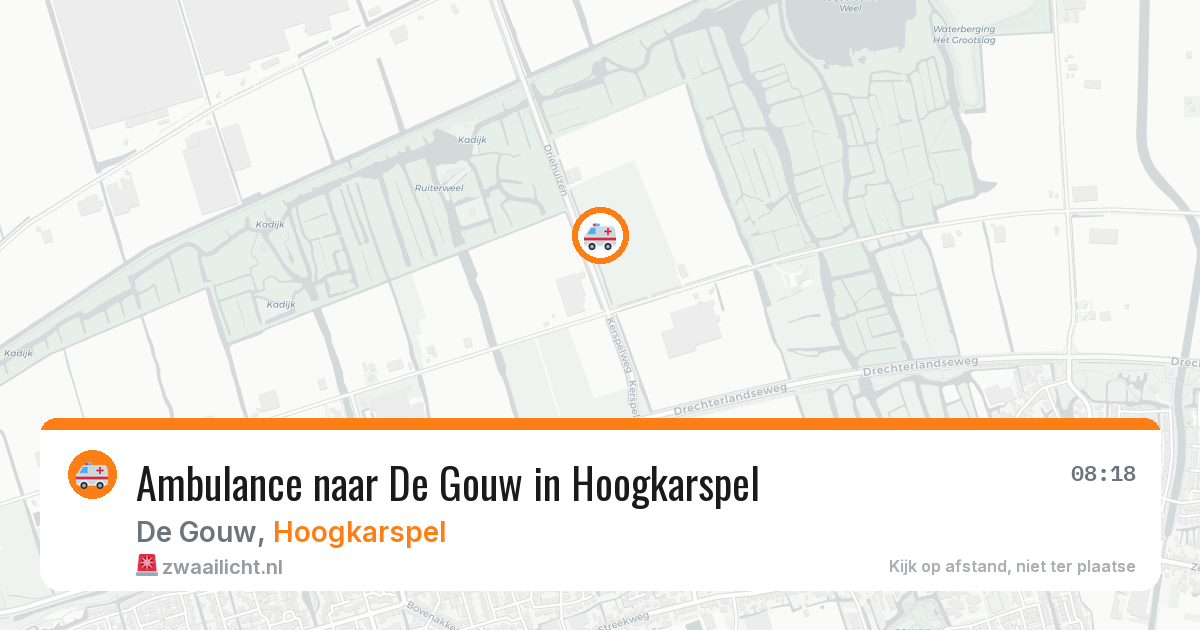 Ambulance naar De Gouw in Hoogkarspel — 6 jun 2026