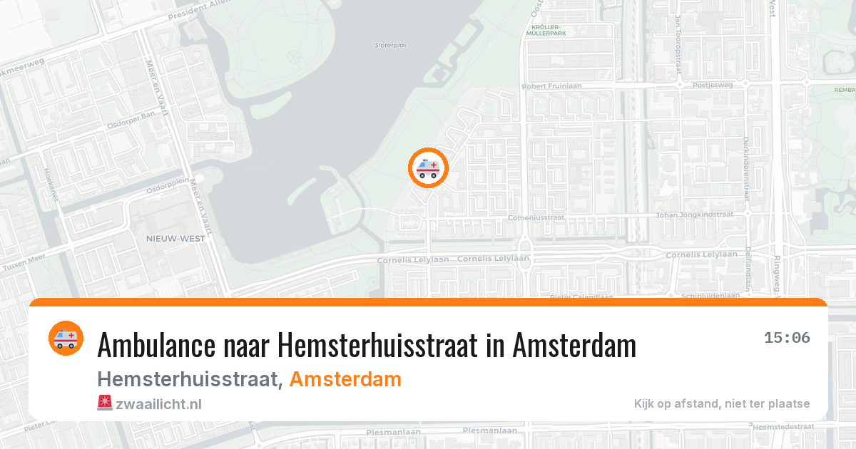 Ambulance naar Hemsterhuisstraat in Amsterdam — 21 mei 2026