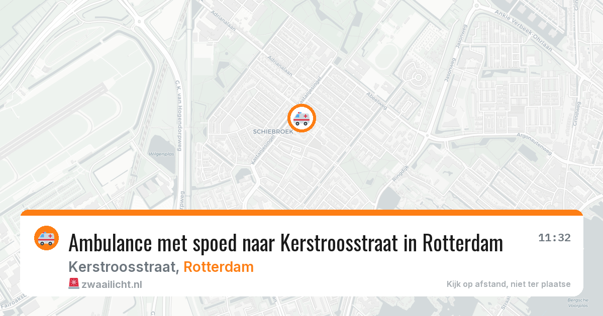 Ambulance met spoed naar Kerstroosstraat in Rotterdam — 5 mrt 2026