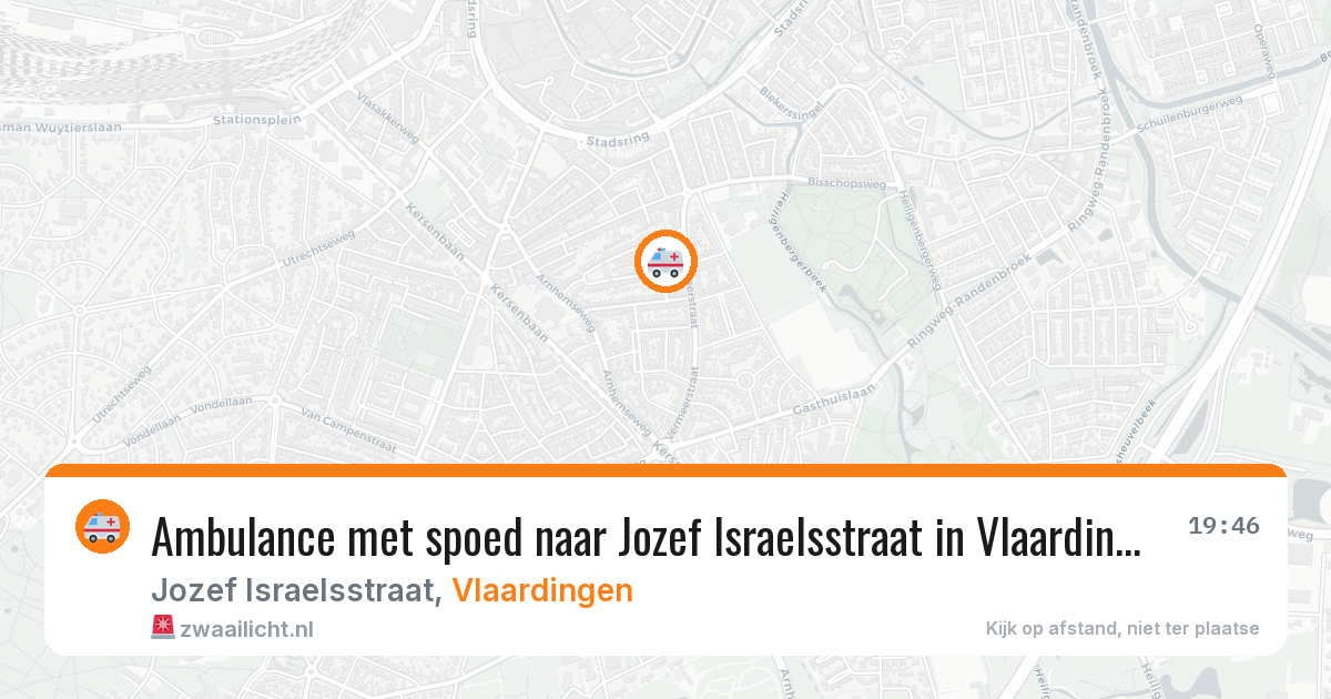 Ambulance met spoed naar Jozef Israelsstraat in Vlaardingen — 29 jan 2026