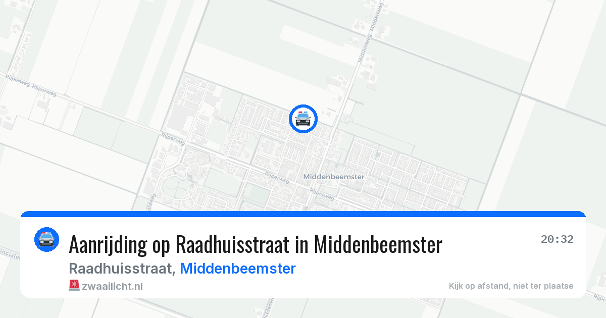 Aanrijding op Raadhuisstraat in Middenbeemster — 22 mei 2026