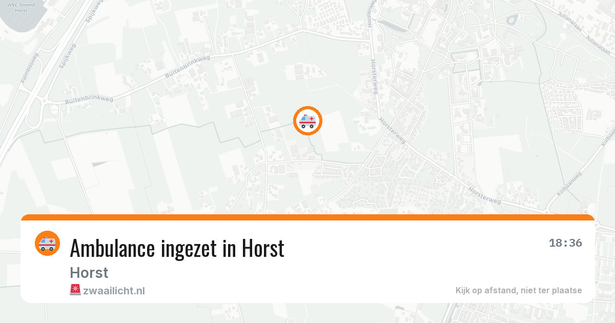 Ambulance ingezet in Horst — 30 jun 2026