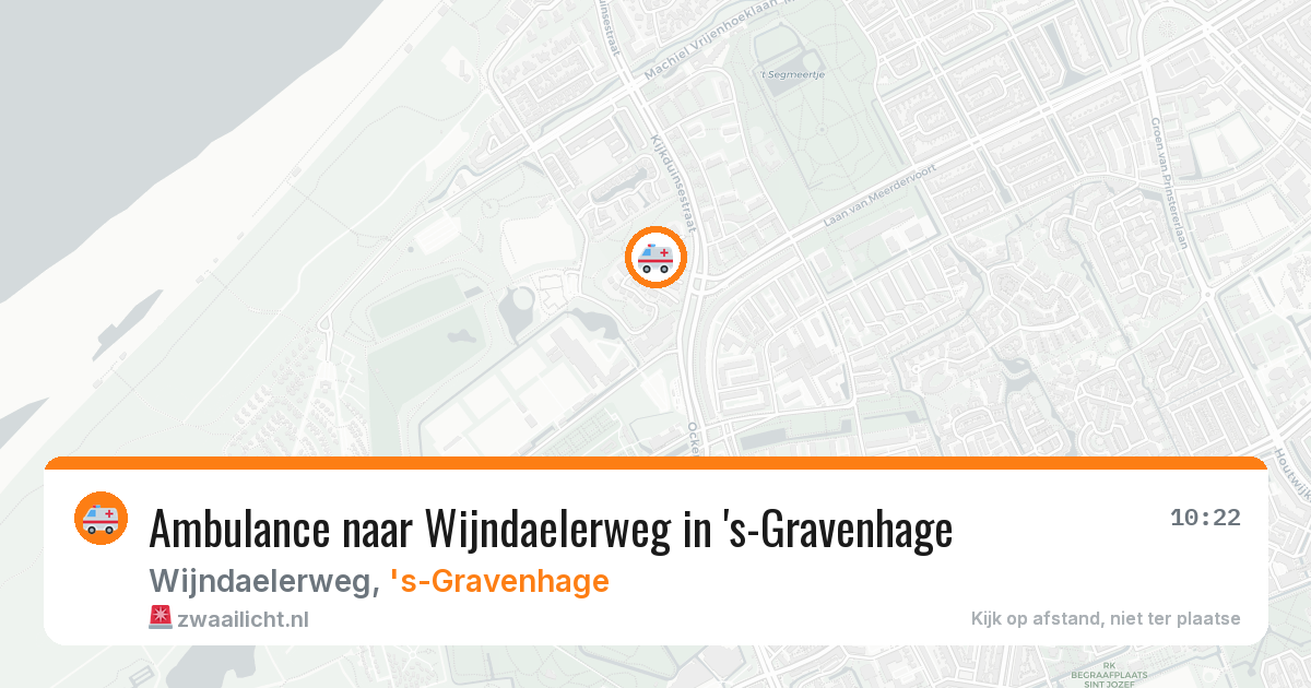 Ambulance naar Wijndaelerweg in 's-Gravenhage — 19 mrt 2026