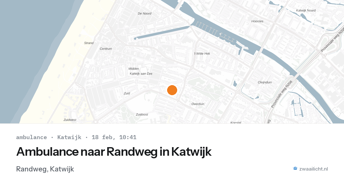 Ambulance naar Randweg in Katwijk — 18 feb 2026