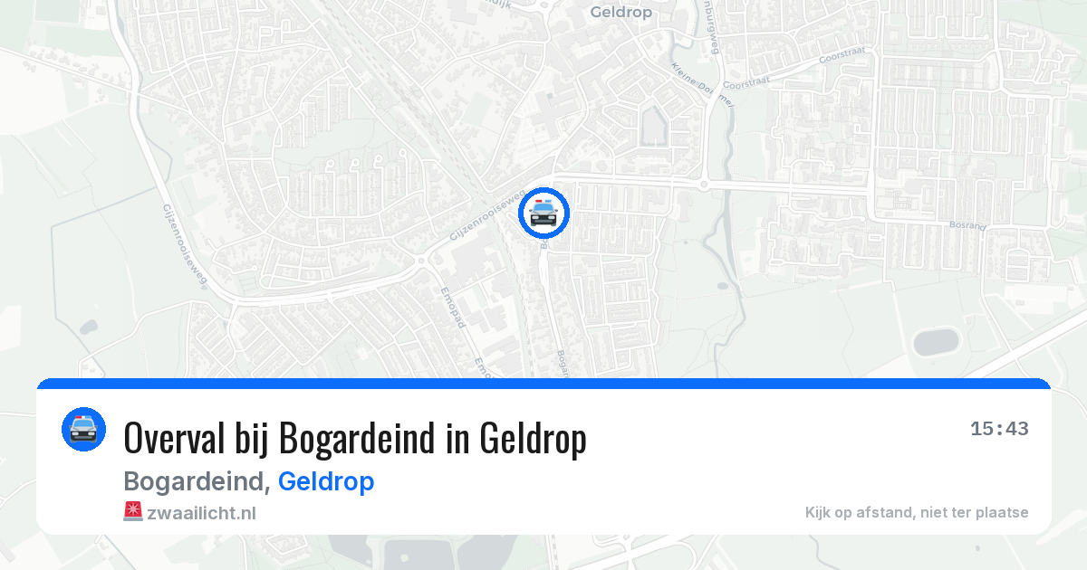 Overval bij Bogardeind in Geldrop — 4 jun 2026