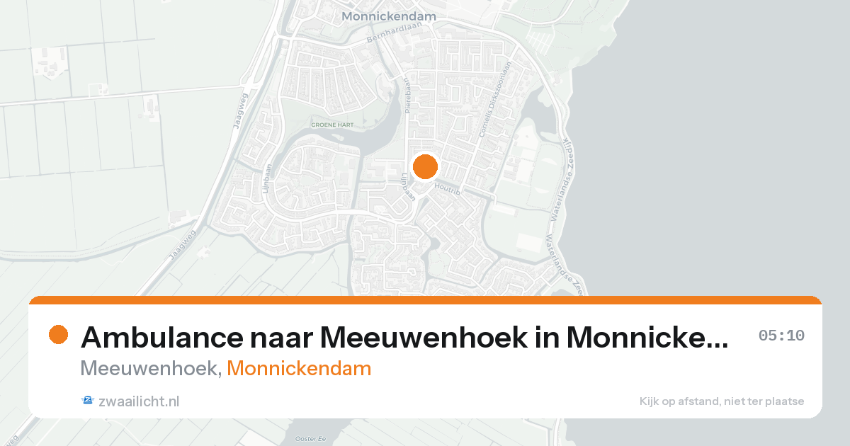 Ambulance naar Meeuwenhoek in Monnickendam — 6 jun 2026
