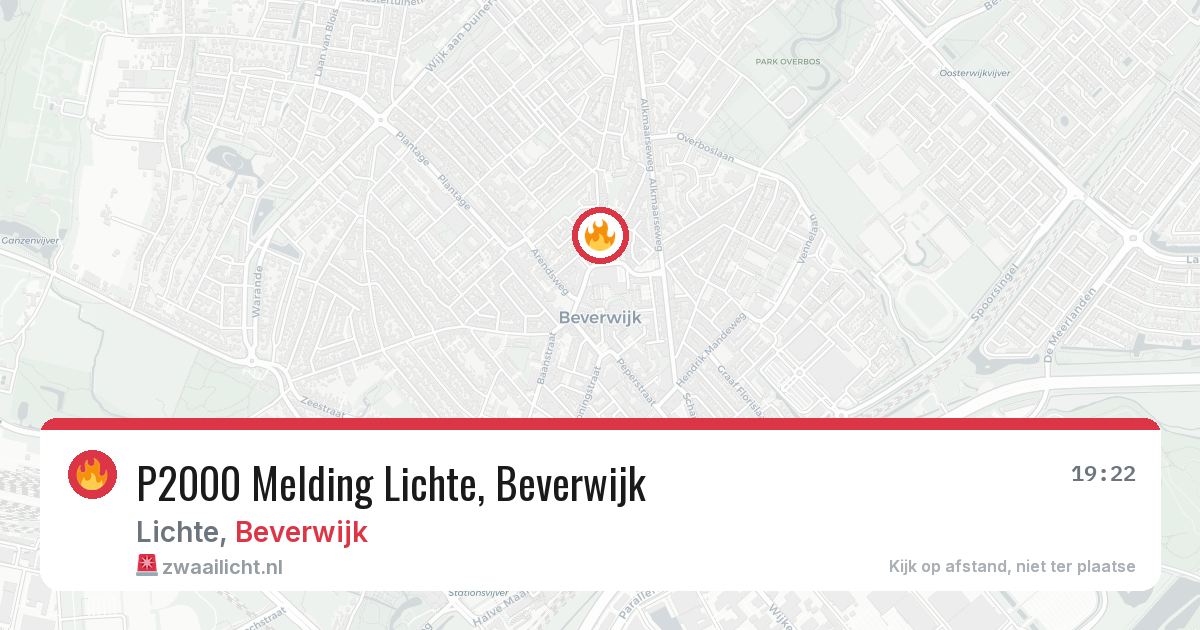 P2000 Melding Lichte, Beverwijk — 25 mrt 2026