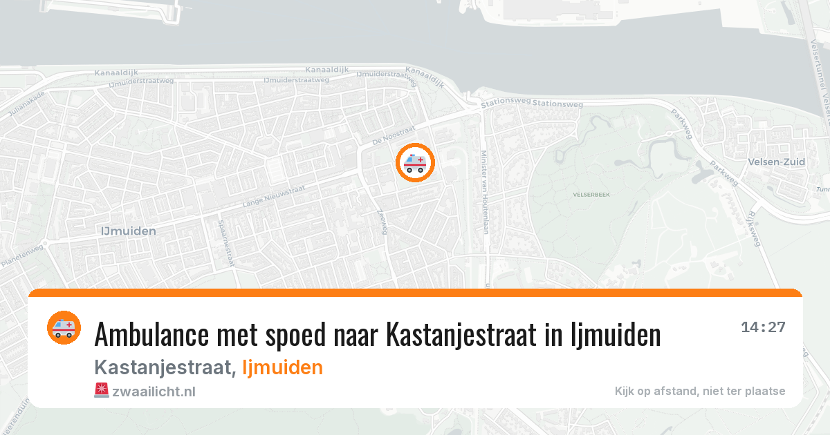 Ambulance met spoed naar Kastanjestraat in Ijmuiden — 18 feb 2026