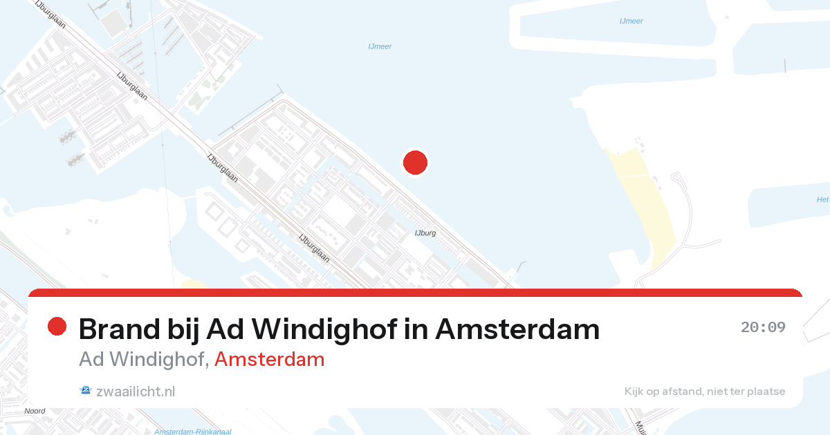 Brand bij Ad Windighof in Amsterdam — 28 aug 2026