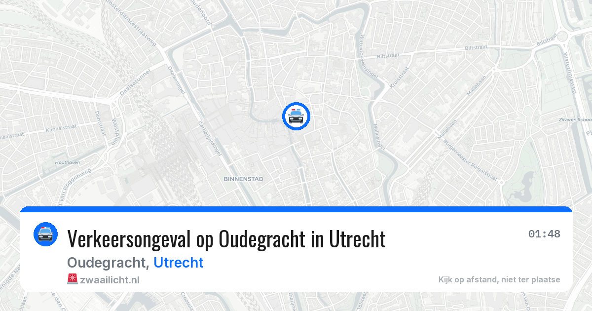 Verkeersongeval op Oudegracht in Utrecht — 2 mei 2026