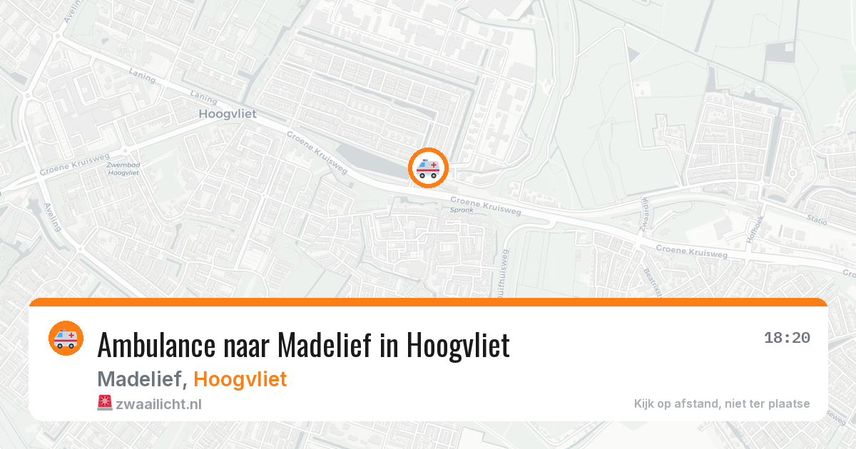 Ambulance naar Madelief in Hoogvliet — 23 jun 2026