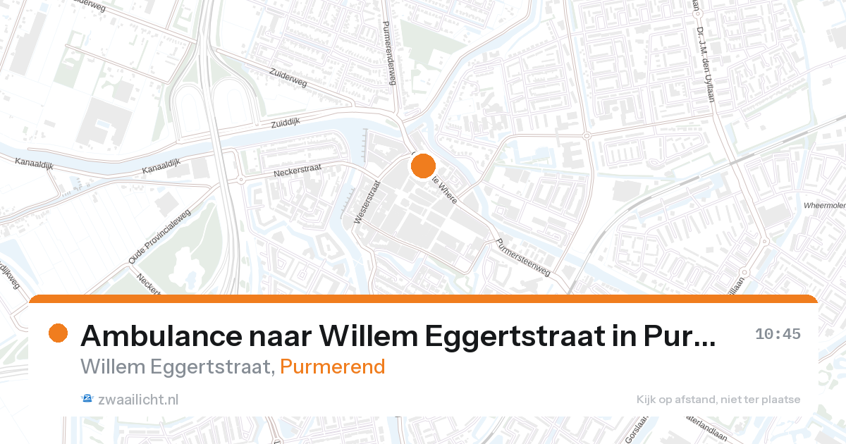 Ambulance naar Willem Eggertstraat in Purmerend — 22 jul 2026