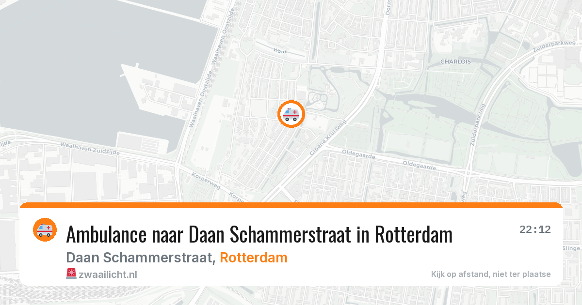 Ambulance naar Daan Schammerstraat in Rotterdam — 23 mei 2026