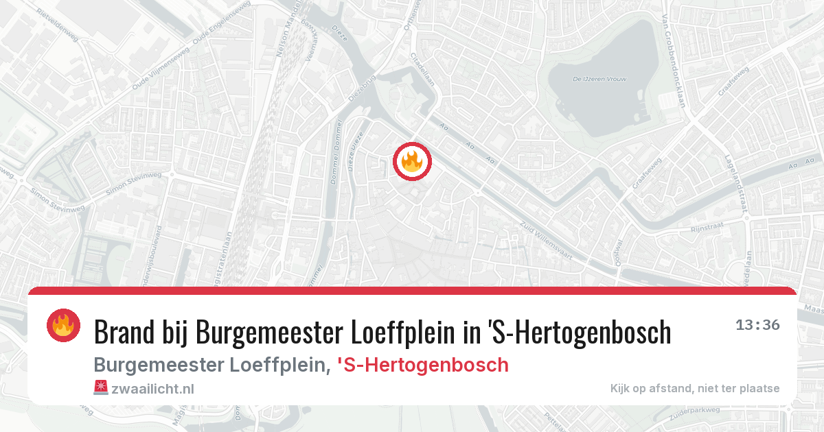 Brand bij Burgemeester Loeffplein in 'S-Hertogenbosch — 14 mei 2026