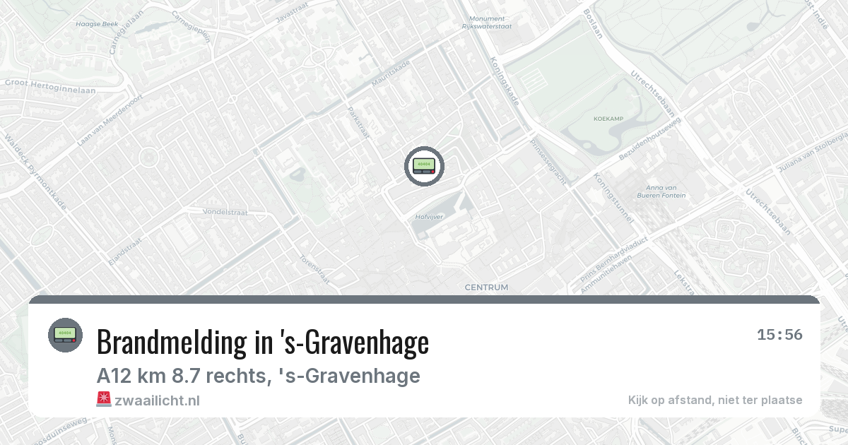 Brandmelding in 's-Gravenhage — 8 feb 2026