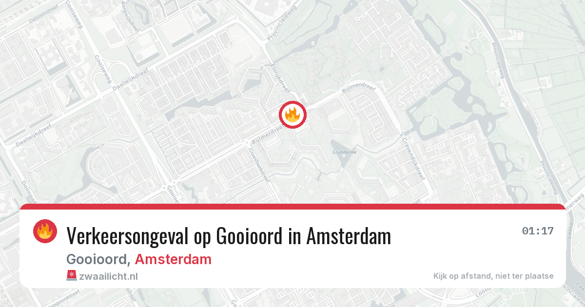 Verkeersongeval op Gooioord in Amsterdam — 28 jun 2026