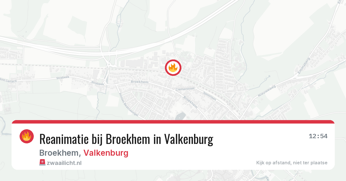 Reanimatie bij Broekhem in Valkenburg — 28 mei 2026