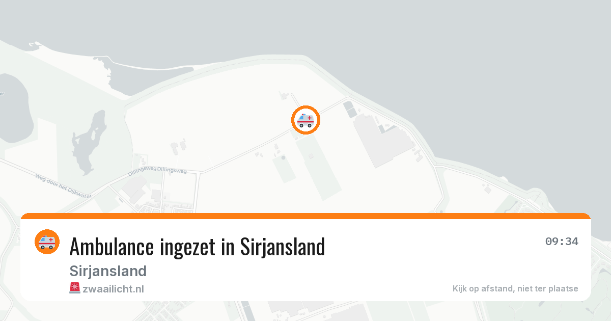 Ambulance ingezet in Sirjansland — 13 aug 2026