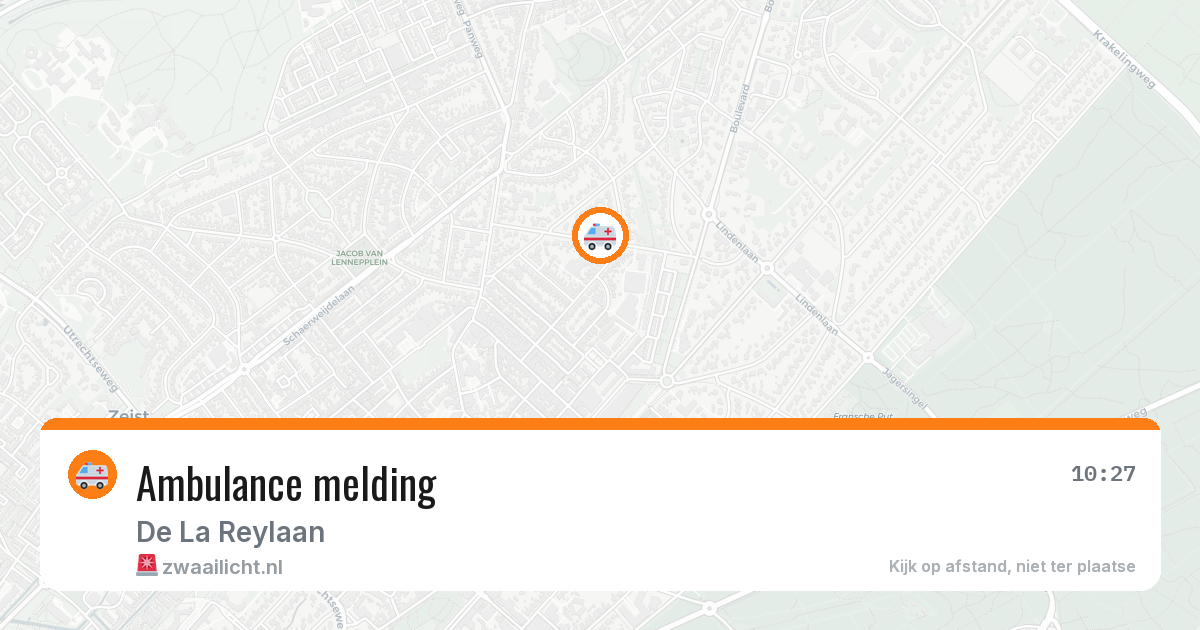 Ambulance melding — 4 jul 2026