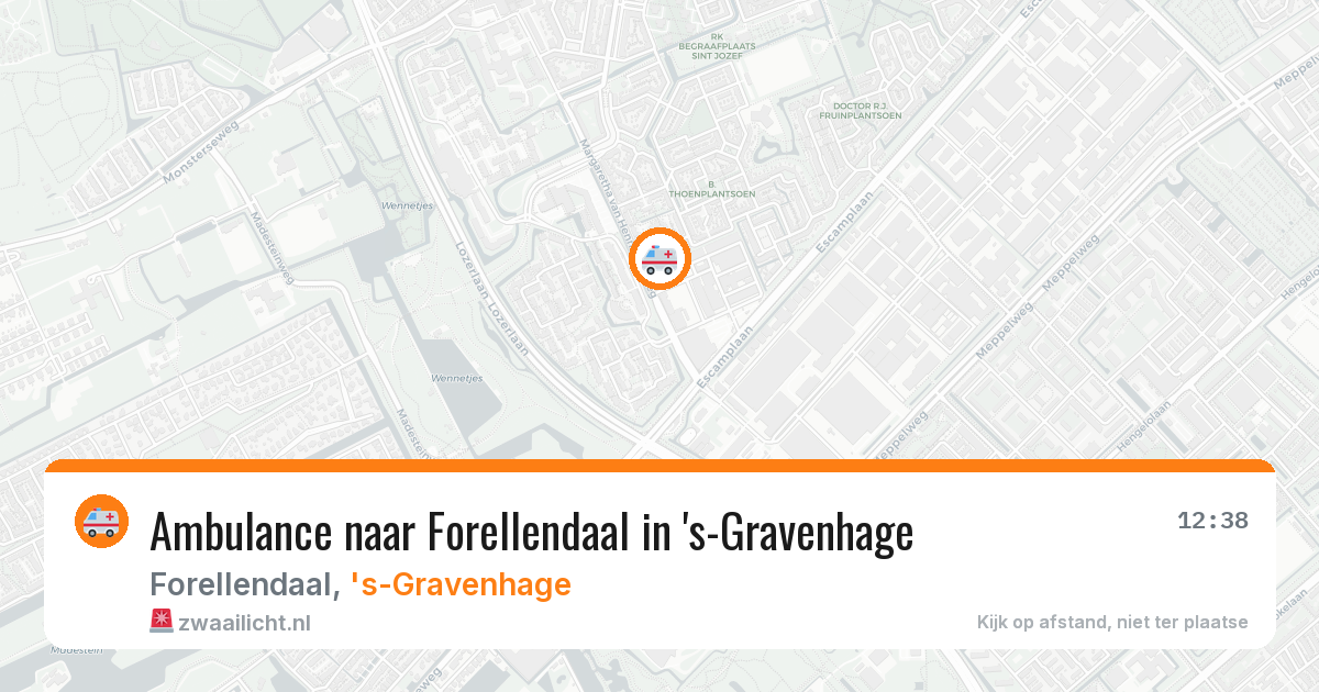 Ambulance naar Forellendaal in 's-Gravenhage — 19 mei 2026