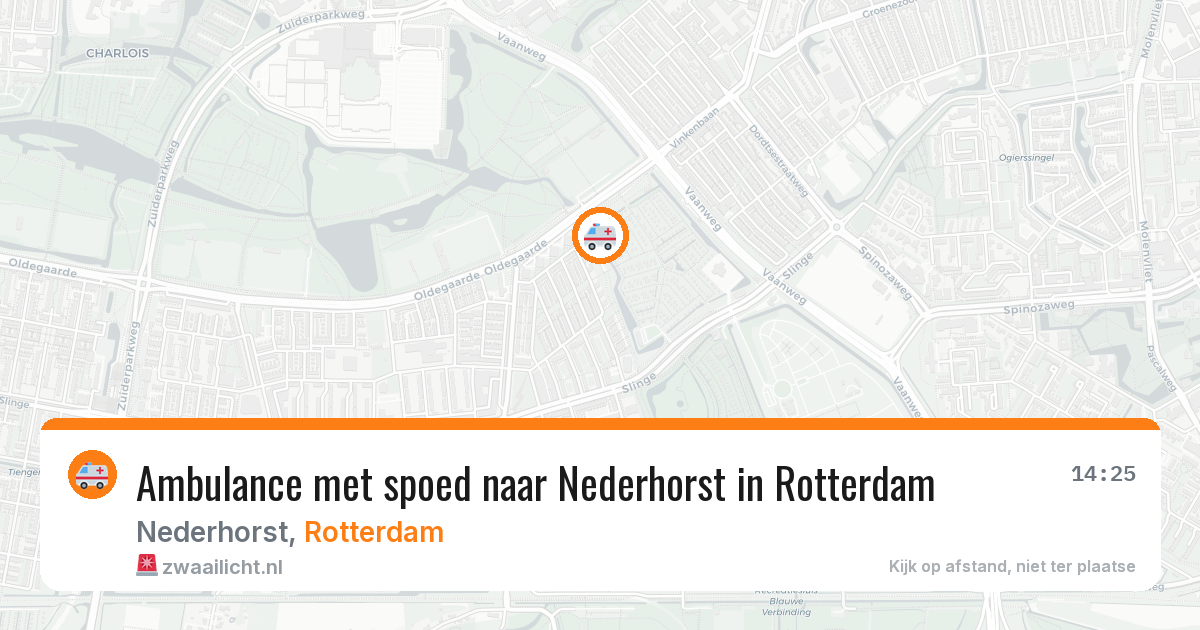 Ambulance met spoed naar Nederhorst in Rotterdam — 25 jun 2026