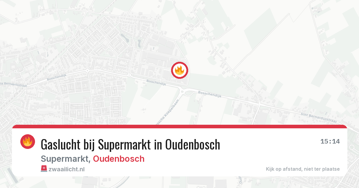 Gaslucht bij Supermarkt in Oudenbosch — 25 mei 2026
